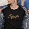 raler col rond noir dore