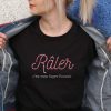 raler col rond noir rose