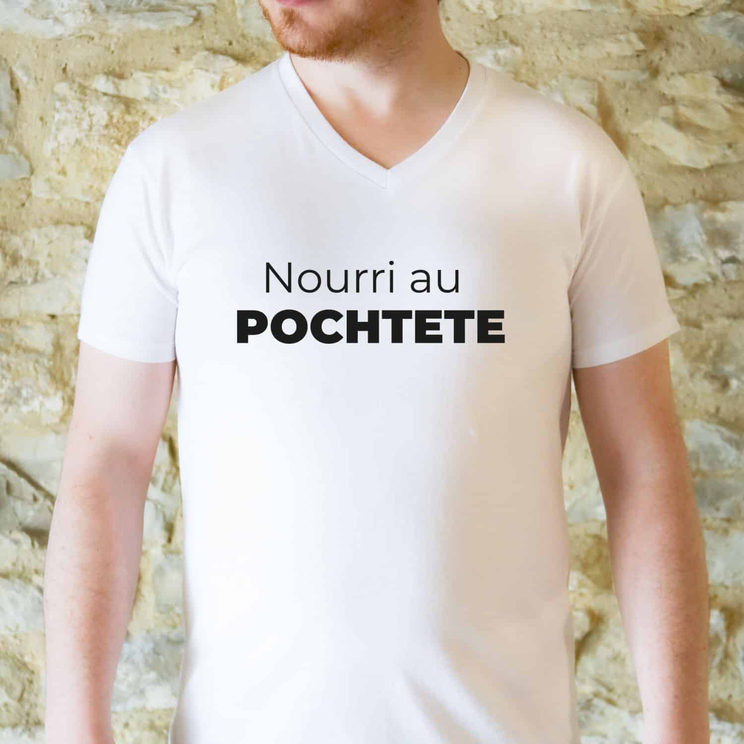 T-shirt Homme "nourri au Pochtete"