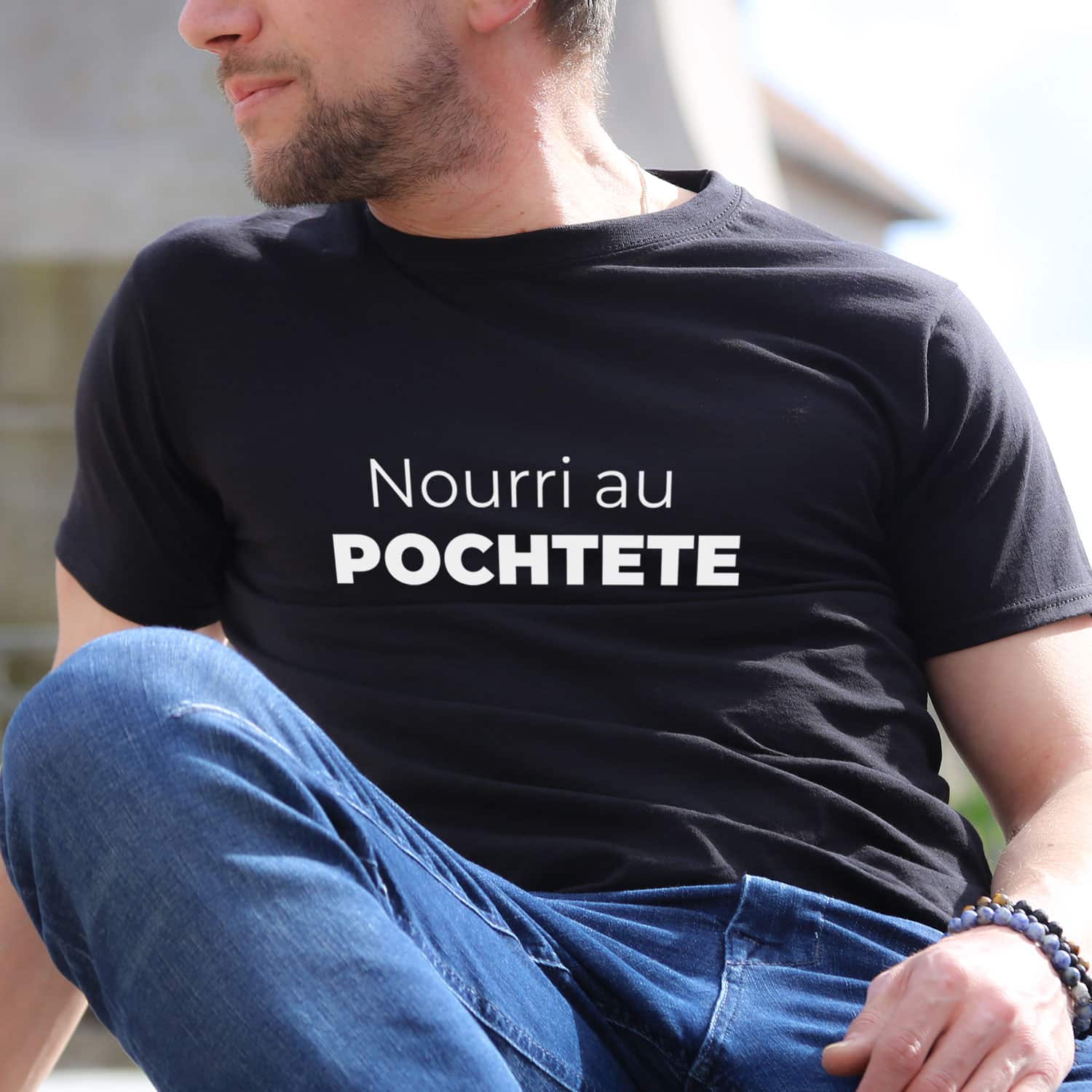 T-shirt Homme "nourri au Pochtete"