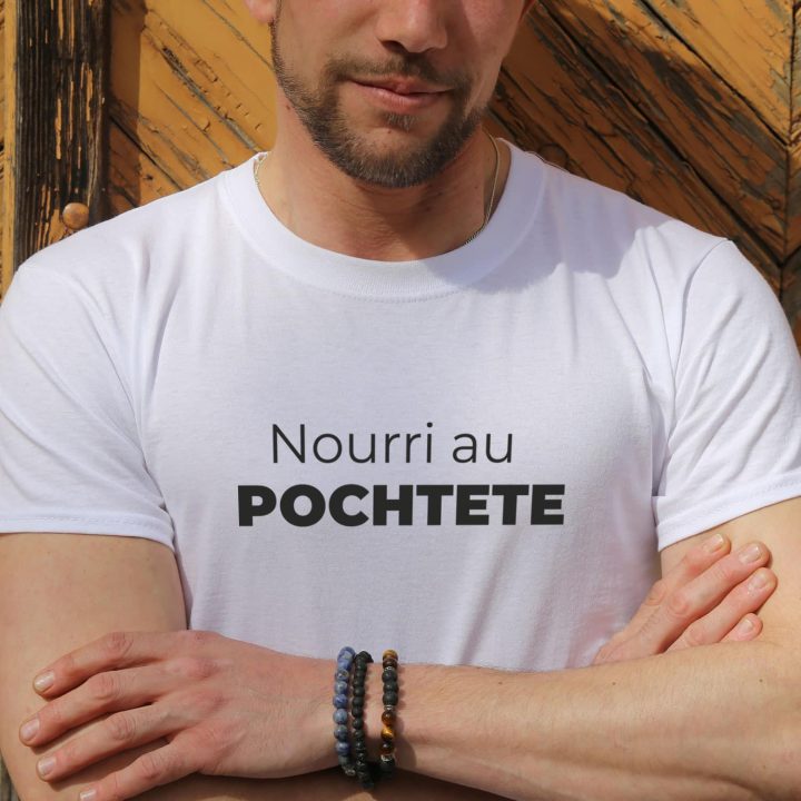 T-shirt Homme "nourri au Pochtete"