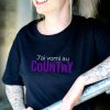 T-shirt femme J'ai vomi au Country