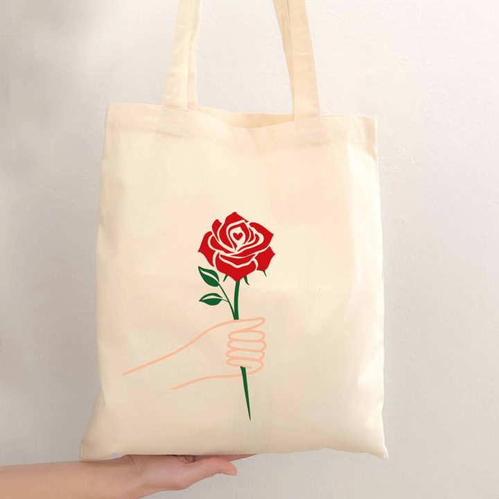 Totebag Une Rose Pour Toi