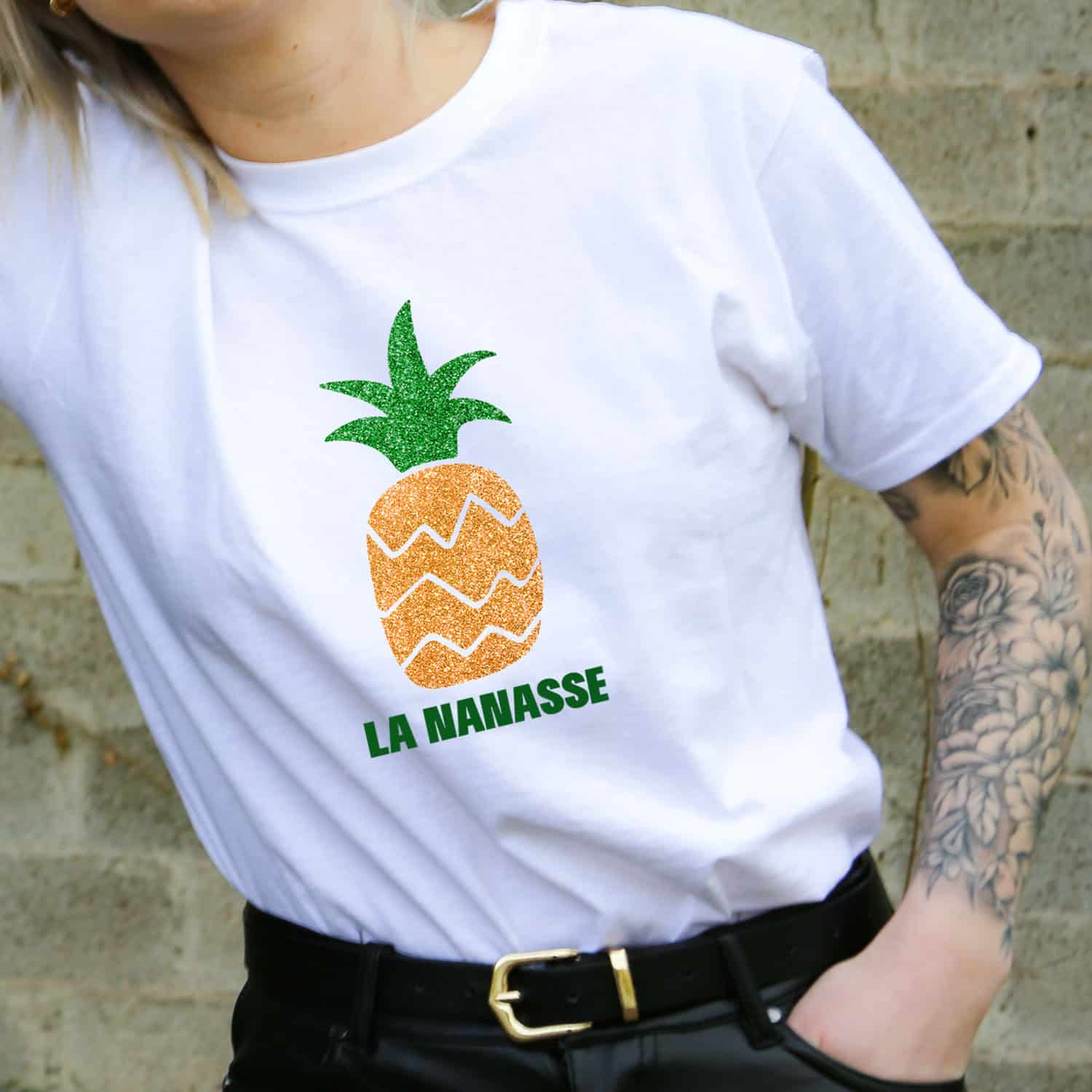 tshirt la nanasse blanc