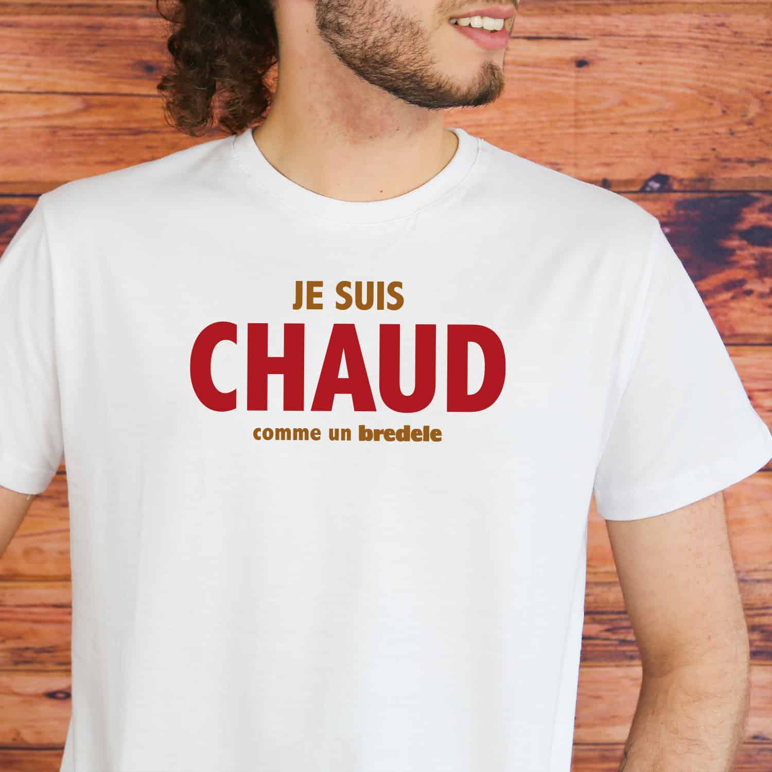 T-shirt Homme Je suis chaud comme un Bredele