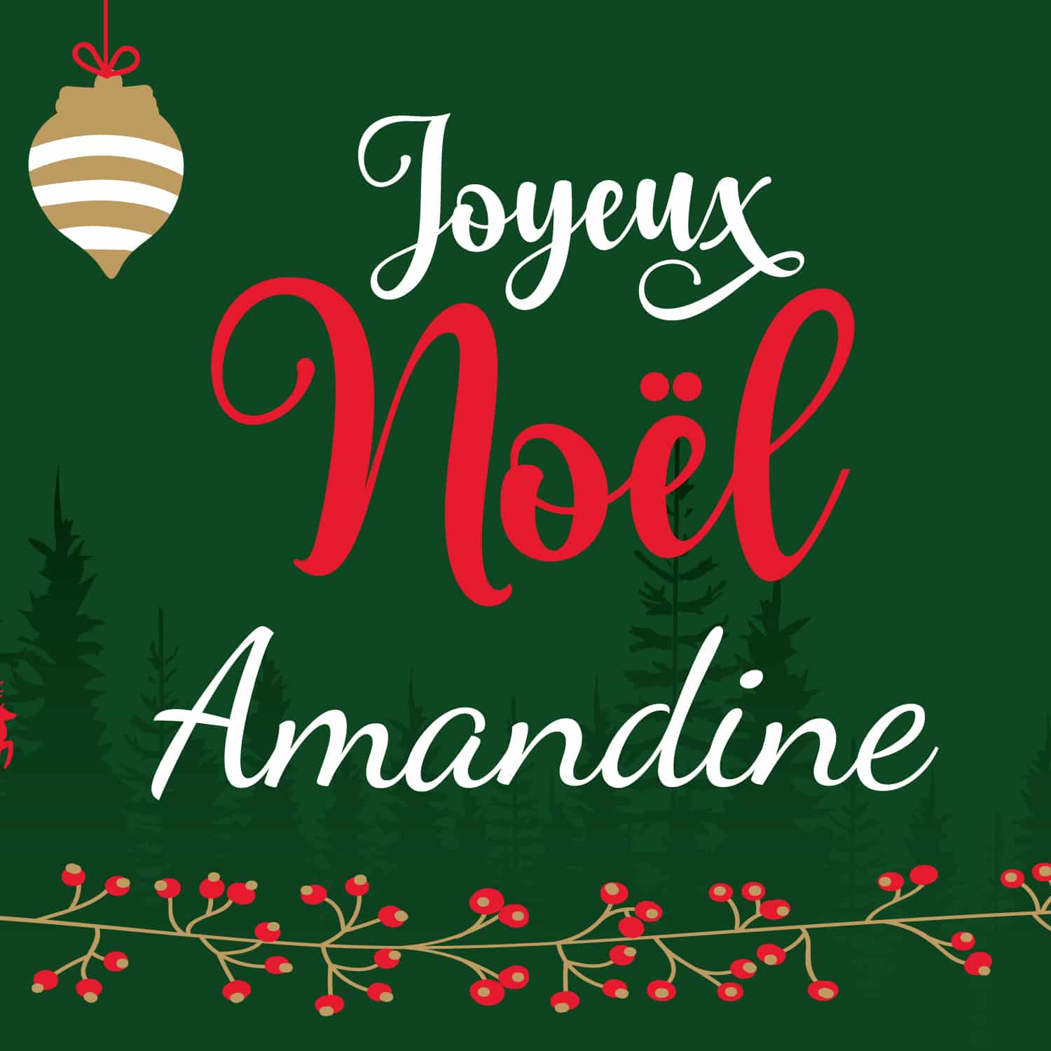 tasse joyeux noel amandine