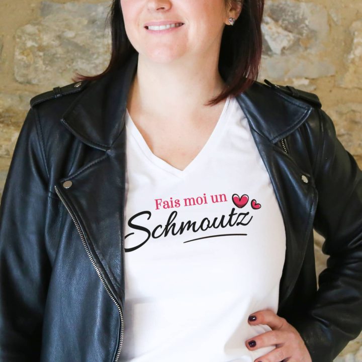 T-shirt femme Fais-moi un Schmoutz