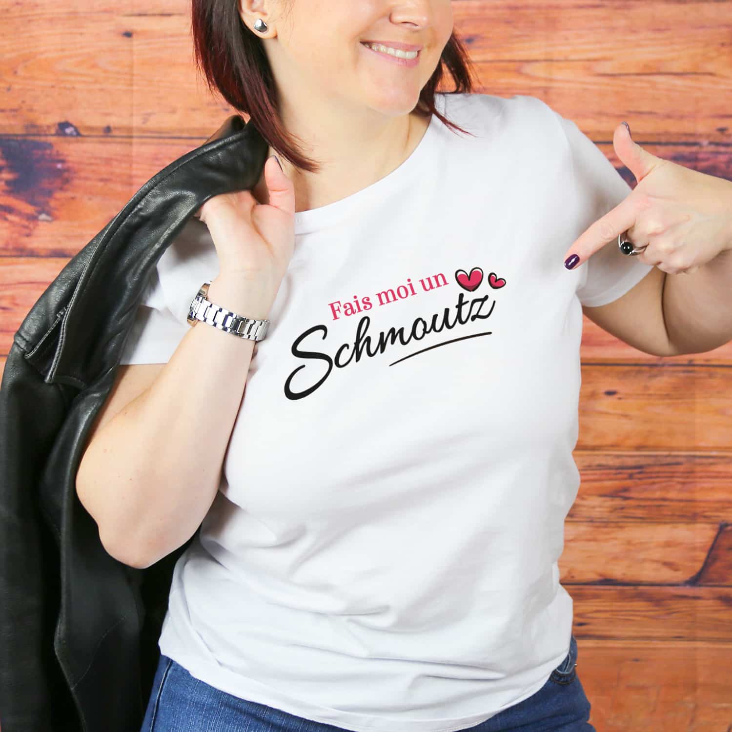 T-shirt femme Fais-moi un Schmoutz