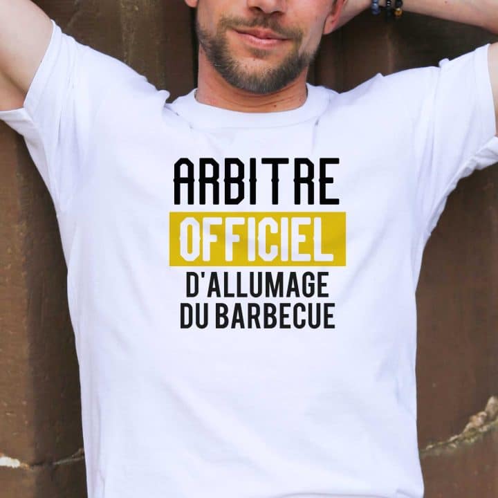 T-shirt Homme Arbitre Officiel Personnalisable