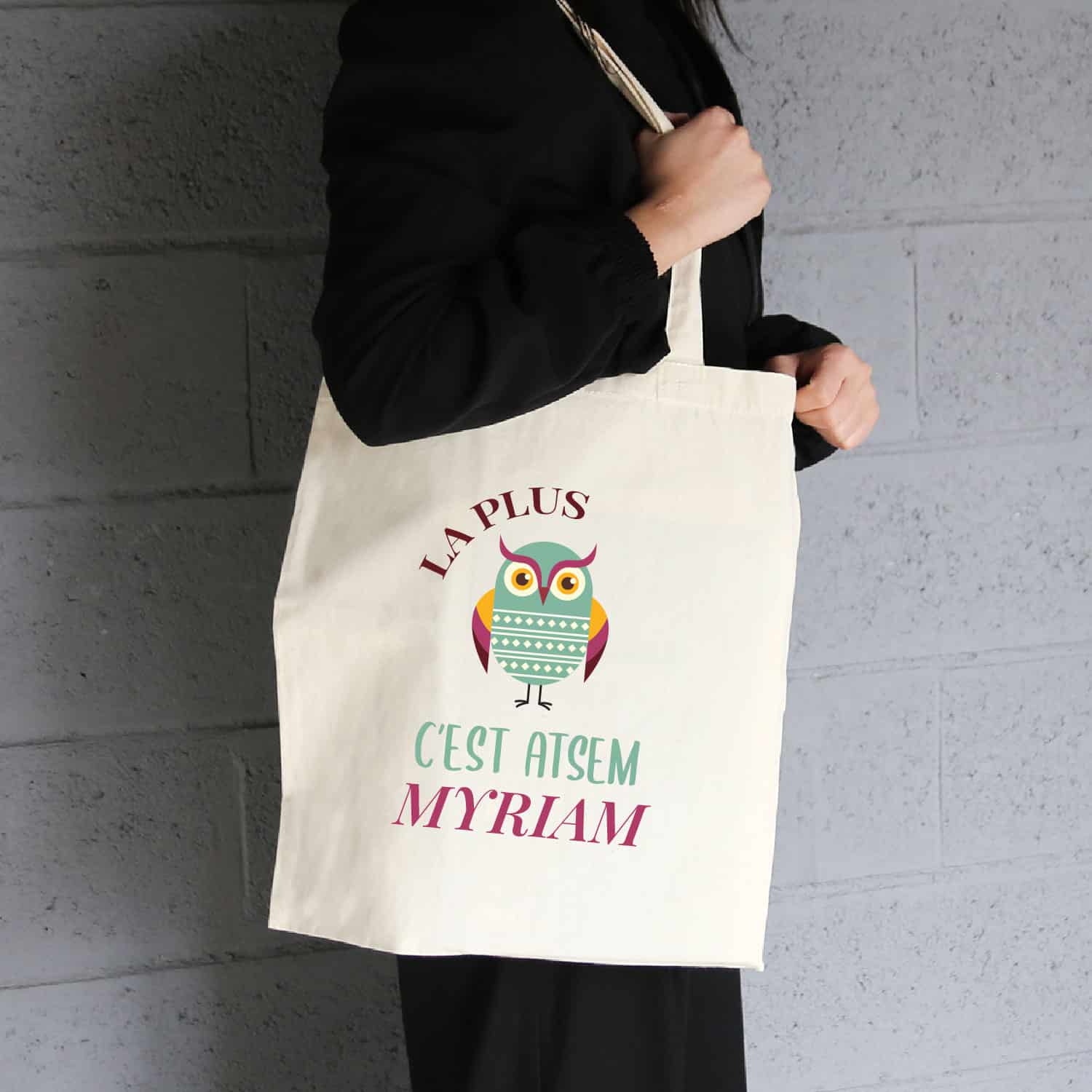 Totebag La plus chouette c'est Atsem