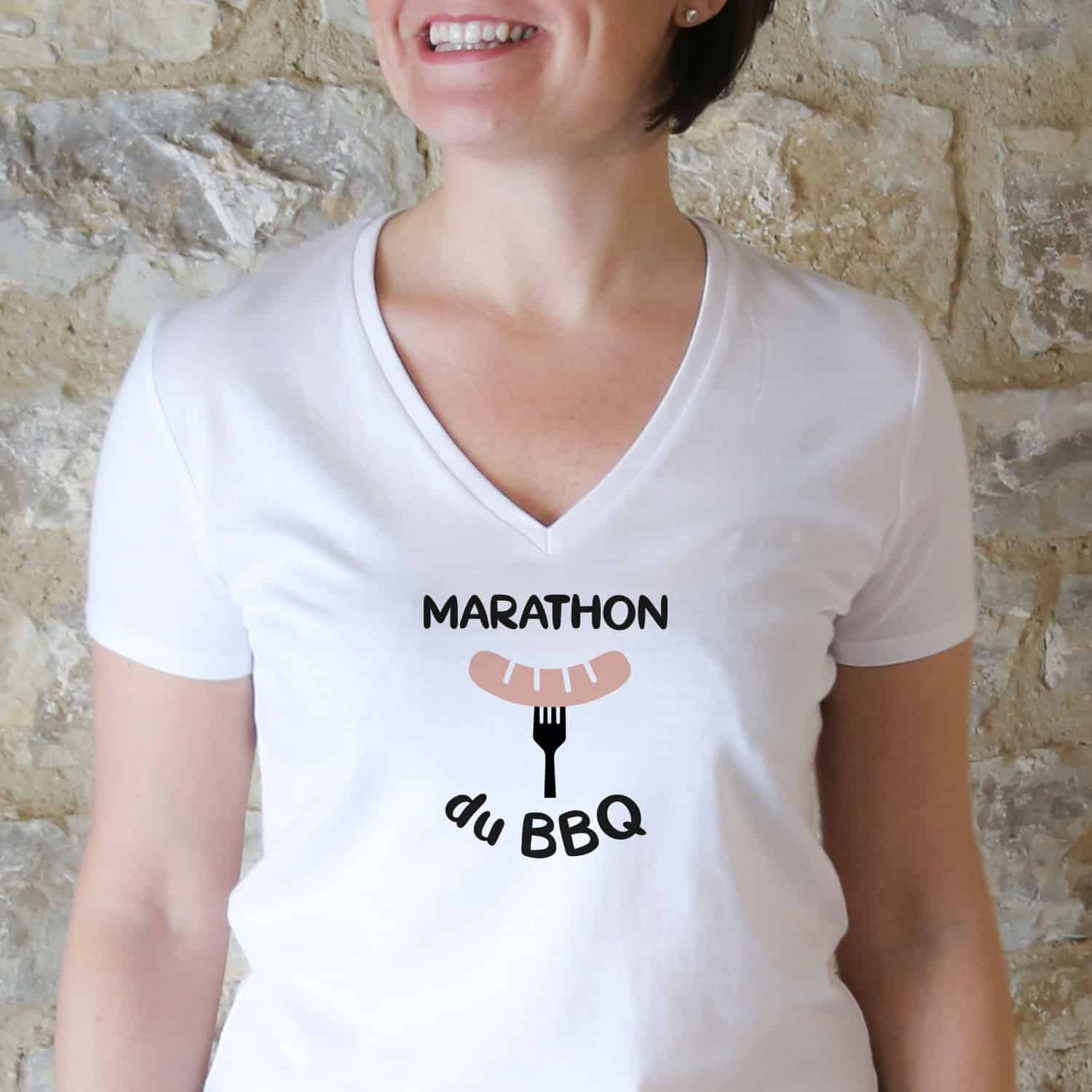 T-shirt femme Marathon du BBQ