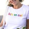 T-shirt Femme Arc-en-ciel Paillettes