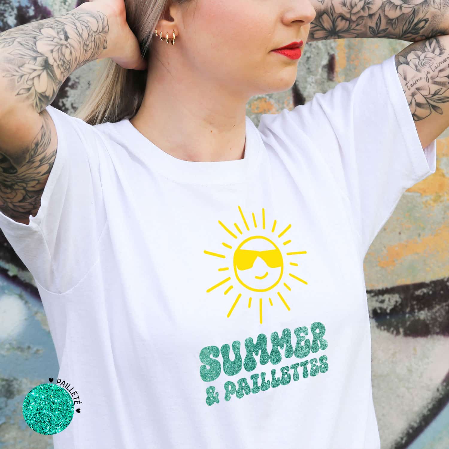 T-shirt Femme Summer Paillettes